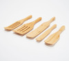 Mad Hungry 5-Piece Multi-Use Bamboo Spurtle Set - Refurbished