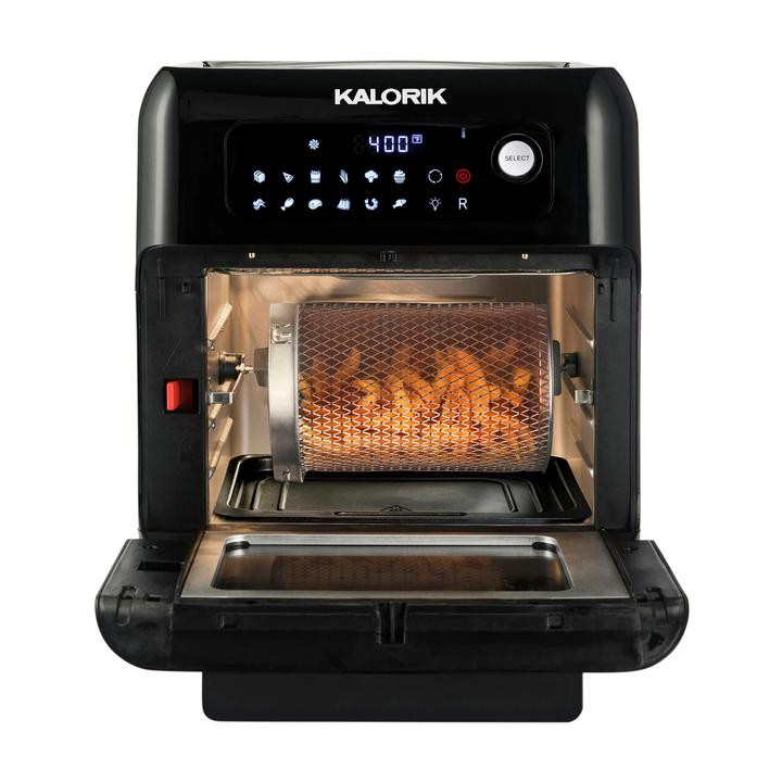KALORIK 10 QUART DIGITAL AIR FRYER OVEN, BLACK Refurbished NobodyLower