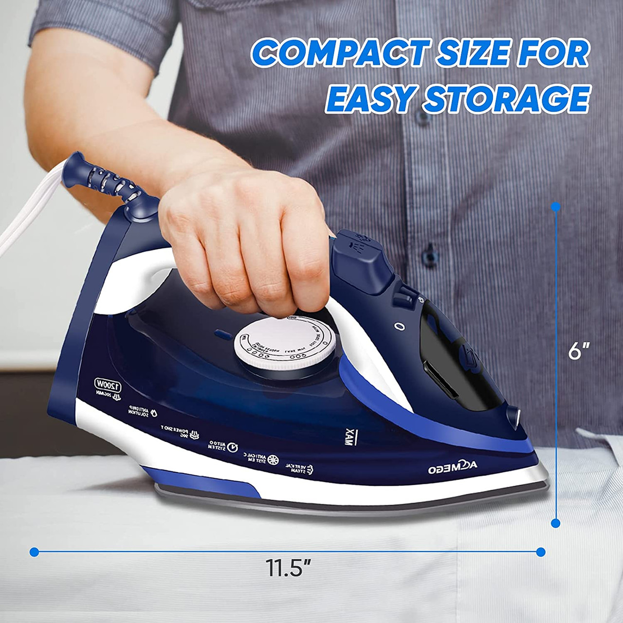 Irons + Steamers, Garment Care, Easy Steam Nonstick Iron