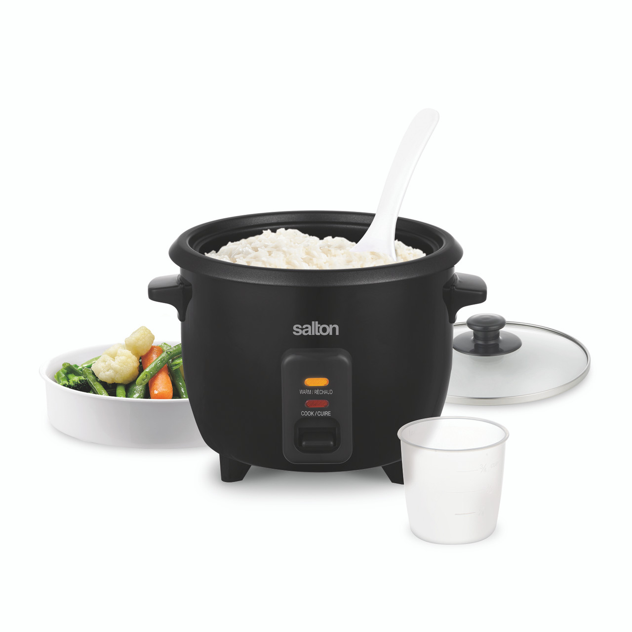 Salton Automatic 6-Cup Rice Cooker White