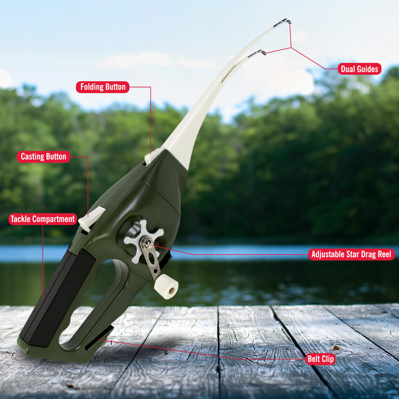 Ronco Pocket Fisherman, Portable Fishing Rod