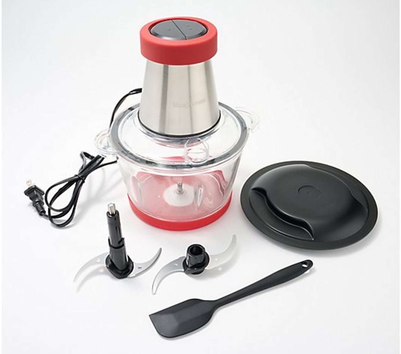  Wolfgang Puck Powerful 350W Glass Bowl Chopper w/2