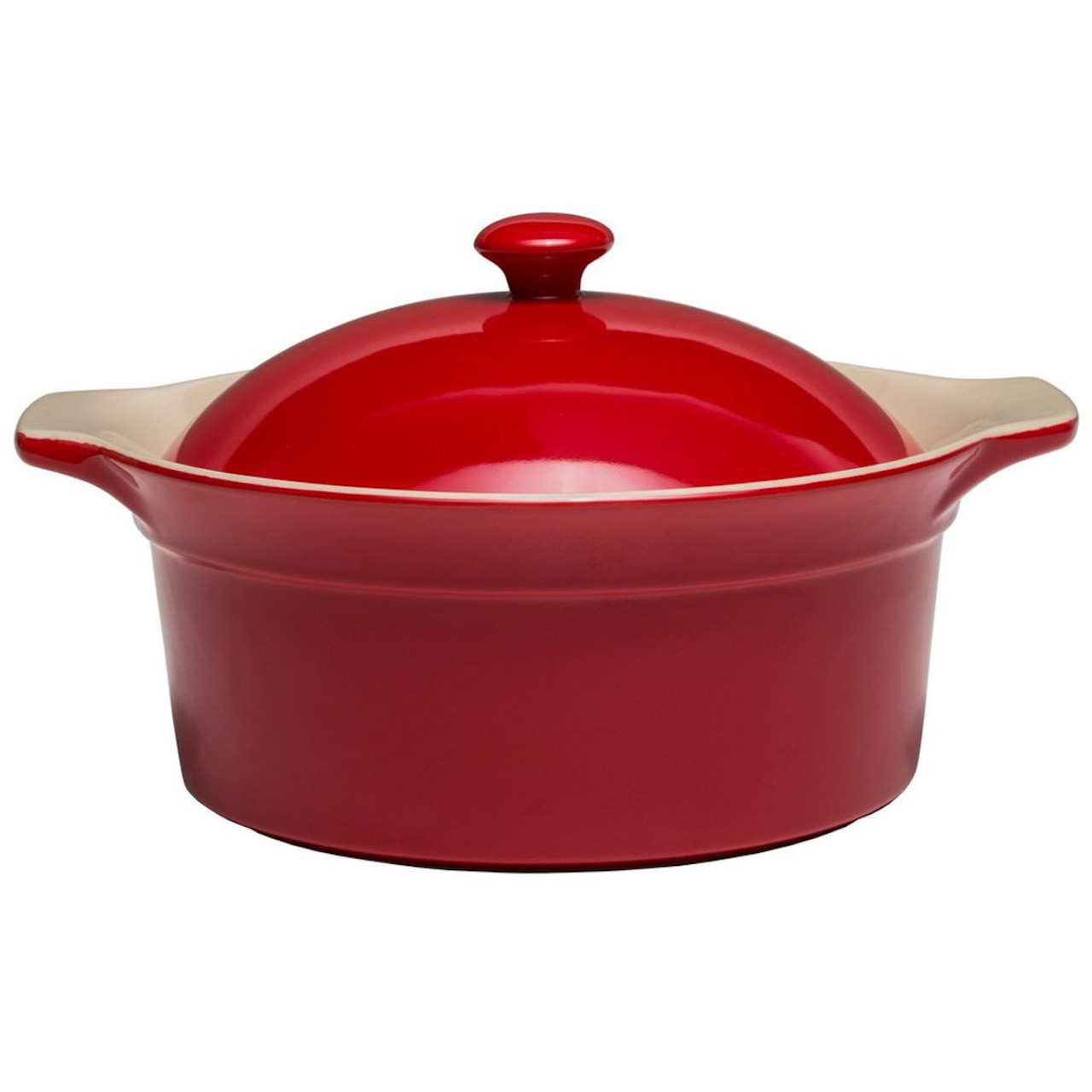 19-31 Le Creuset Red Rectangular Stoneware Baking Dish Loaf Pan 7'x5x2