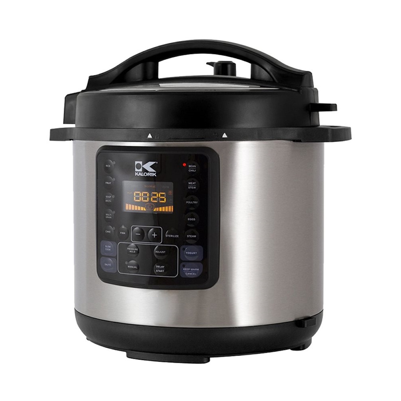 KALORIK 8 QUART 10-IN-1 MULTI USE PRESSURE COOKER, STAINLESS STEEL -  Refurbished - NobodyLower