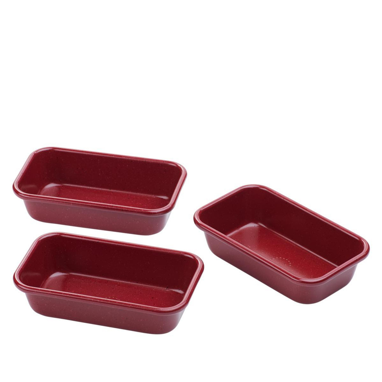 Curtis Stone Dura-Bake 3 Piece Mini Bakeware Set Model 678-743 - Red