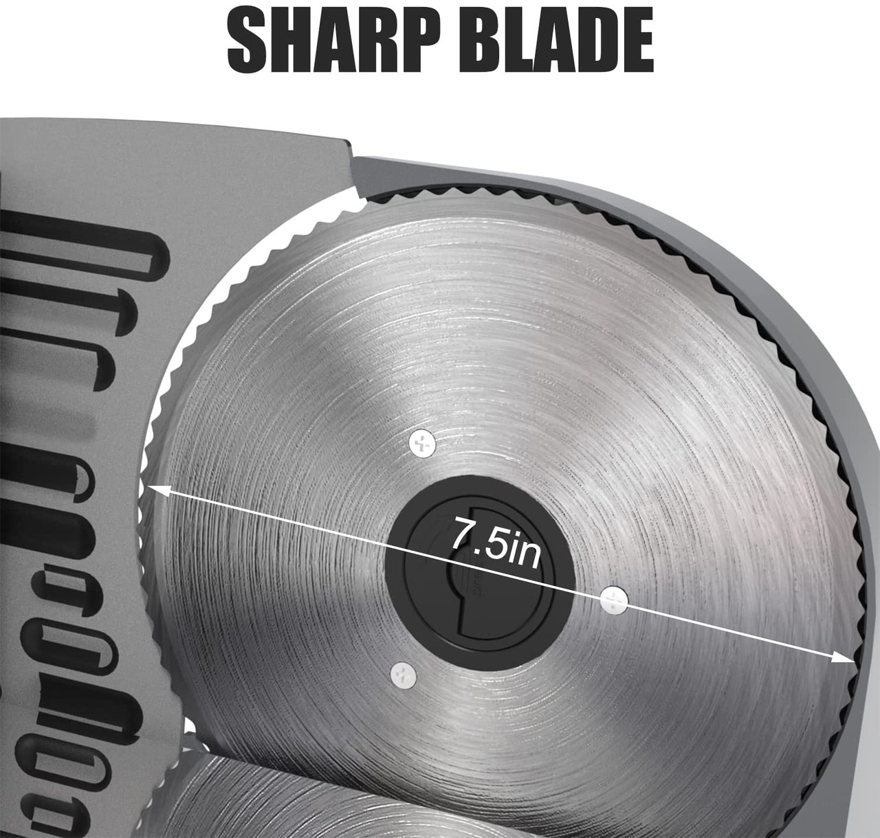 Deli Meat Slicer 7.5 Inch Blade Stainless Steel 