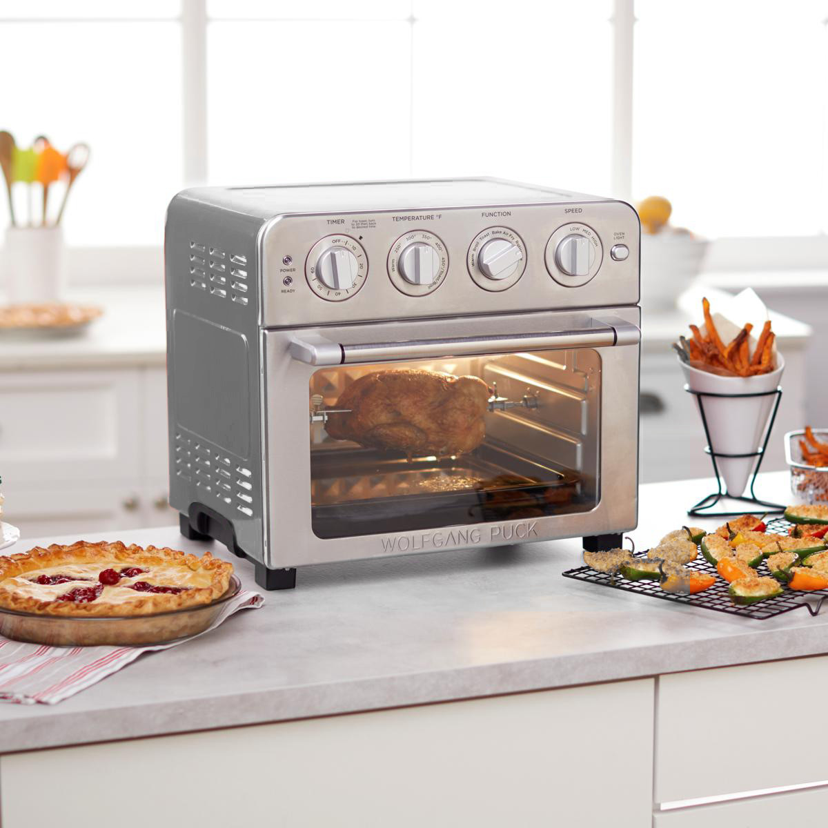 Curtis Stone DuraElectric 1700Watt 22L Air Fryer Oven w/Rotisserie