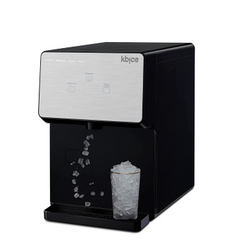 KBICE 2.0 Self Dispensing Countertop Nugget Ice Maker, Crunchy Pebble Ice Maker, Sonic Ice Maker, Produces Max 32 lbs of Nugget Ice per Day, LED Touch Display Panel