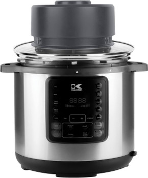Kalorik Digital Universal Air Fryer Lid for 6, 8 & 10QT Pressure Cookers, 8” & 10” Pots & Pans Refurbished