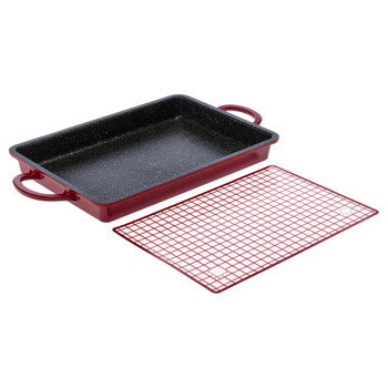 Curtis Stone Dura-Pan+ 2-in-1 Baker/Griddle Pan with Silicone Mat - Refurbished