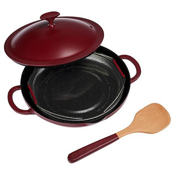 Curtis Stone Dura-Pan+ Nonstick All Day Chef's Pan with Steamer & Tool Refurbished