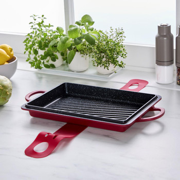 Curtis Stone 13-in-1 Dura-Pan+ Sauté Pan with Grill Pan and Lid