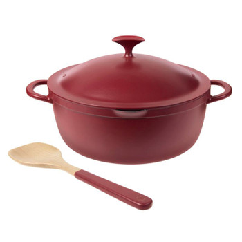 Curtis Stone 5.7-Quart Dura-Pan+ All Day Pot with Wooden Spoon