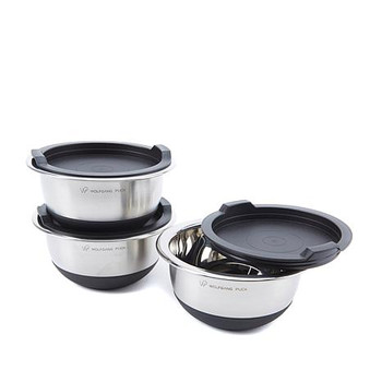 Wolfgang Puck 6-piece Non-Skid Stainless Steel Mini Mixing Bowl Set - Refurbished