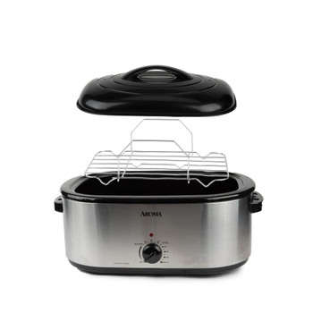 Aroma 22Qt Roaster Oven Electric Bake Home Kitchen Countertop Slow Cooker Aroma 22Qt Roaster Oven Electric Bake Home Kitchen Countertop Slow Cooker