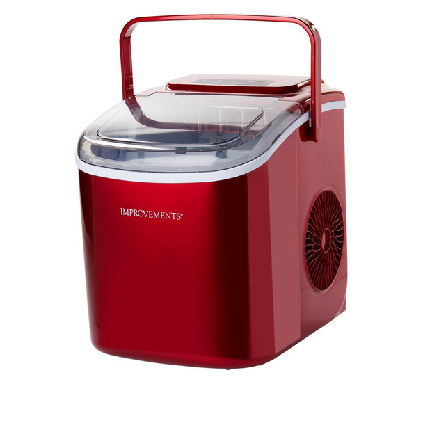 Improvements 26 lb. Portable Compact Ice Maker with Handle Refurbished