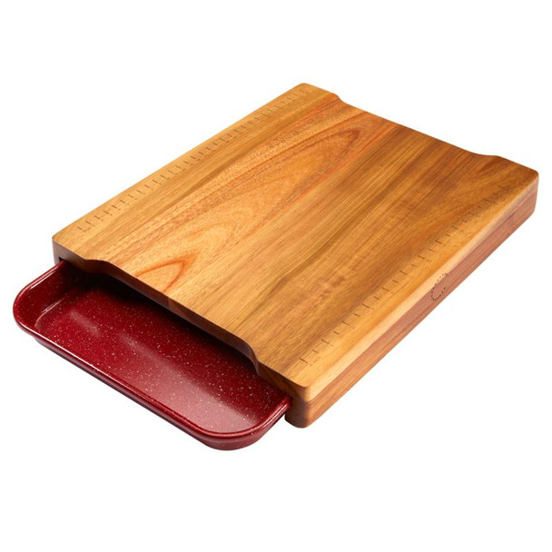 Curtis Stone Acacia Wood Workstation with Micro Sheet Pan