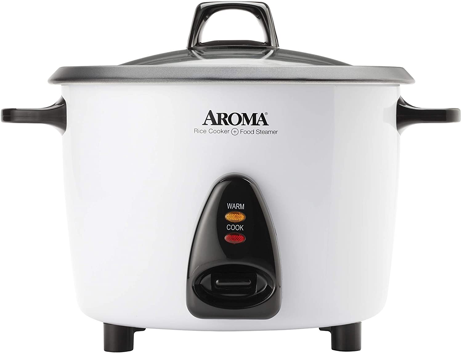 Aroma Housewares Arc-753-1sg 6-cup (cooked), 1.2qt. Select Stainless  Pot-style Rice Cooker, & Food Steamer, One-touch Operation, White & Reviews