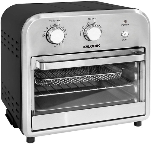 KALORIK 12 QUART AIR FRYER OVEN, BLACK/STAINLESS STEEL