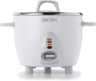Aroma Select Stainless Rice Cooker & Warmer, 6-Cup(cooked) ARC-753SG Refurbished