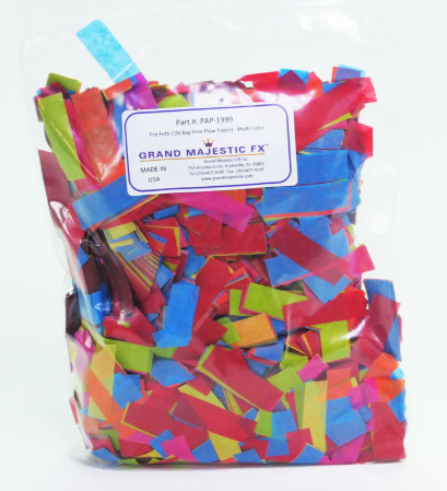 Grand Majestic 1lb Pro Fetti Bagged Free Flow Confetti