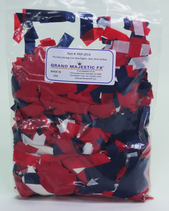 Grand Majestic 25lb Pro Fetti Bagged Free Flow Confetti 