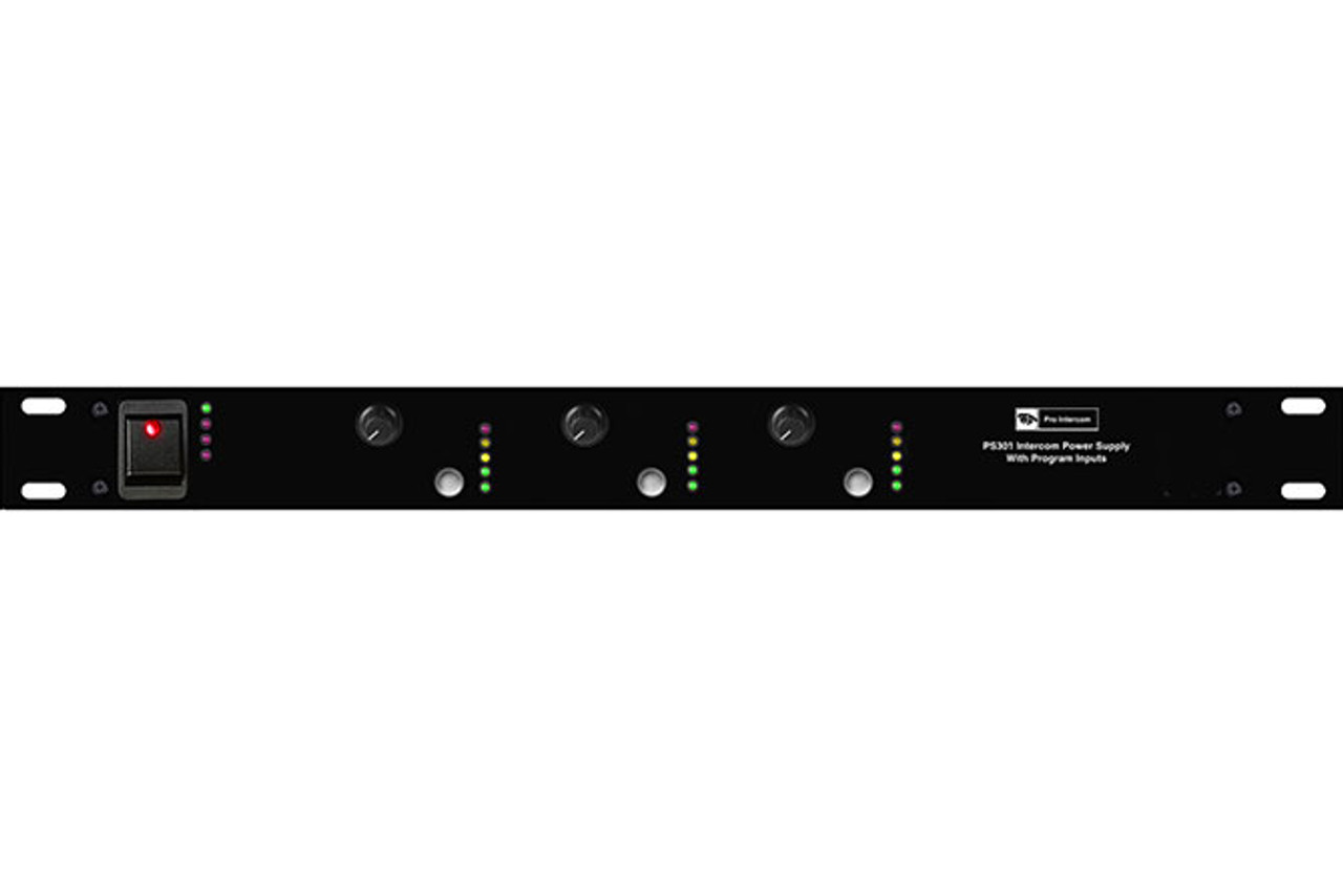 PS301 3-Circuit Power Supply w/ Program Audio Input