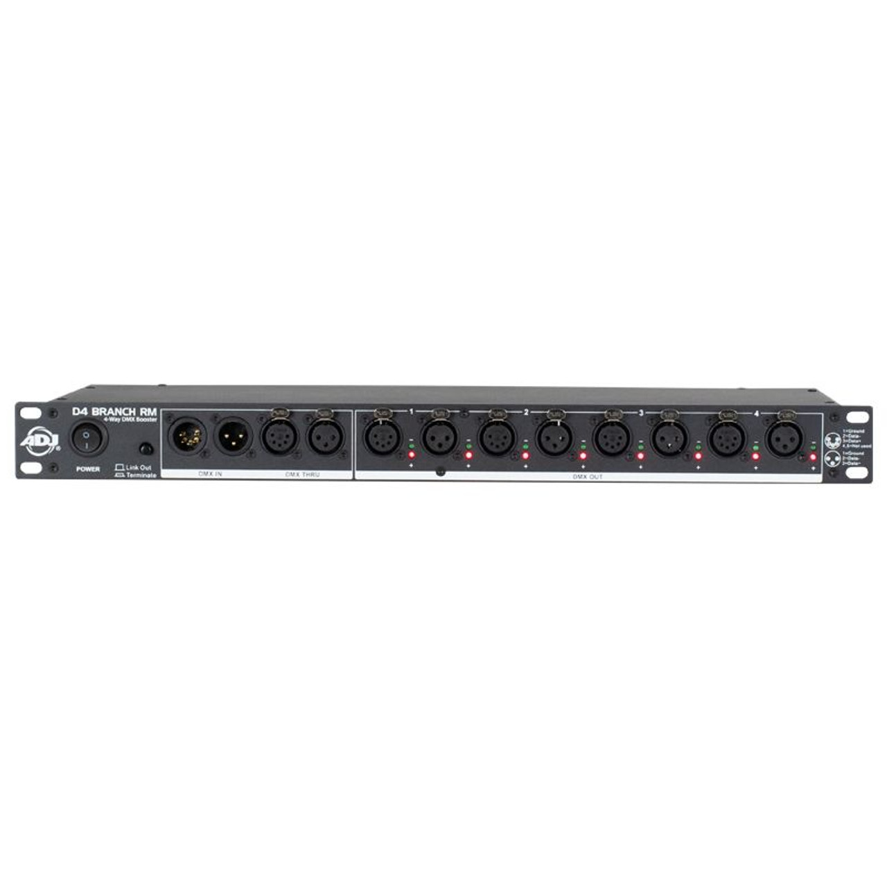 American DJ D4 Branch RM DMX Distributor/Booster