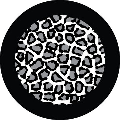 Rosco Leopard Breakup Black and White Glass Gobo #  81203
