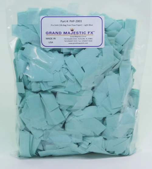 Grand Majestic 25lb Pro Fetti Bagged Free Flow Confetti 