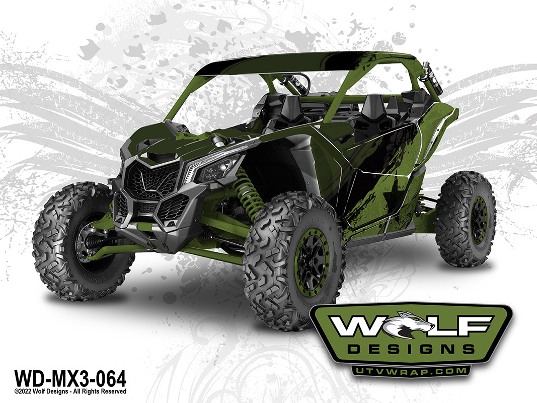 WD-MX3-064 - Can-am Maverick X3 UTV Wrap Kit Pricing Starts at