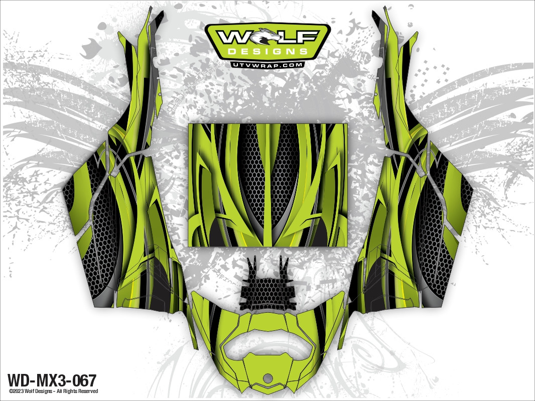 WD-MX3-067 - Can-am Maverick X3 UTV Wrap Kit Pricing Starts at $630.00 ...
