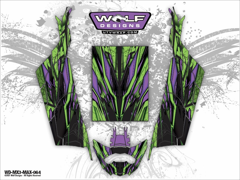 WD-MX3-MAX-064 - Can-am Maverick X3 Max UTV Wrap Kit Pricing Starts at ...