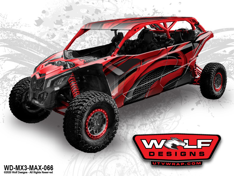 WD-MX3-MAX-066 - Can-am Maverick X3 Max UTV Wrap Kit Pricing