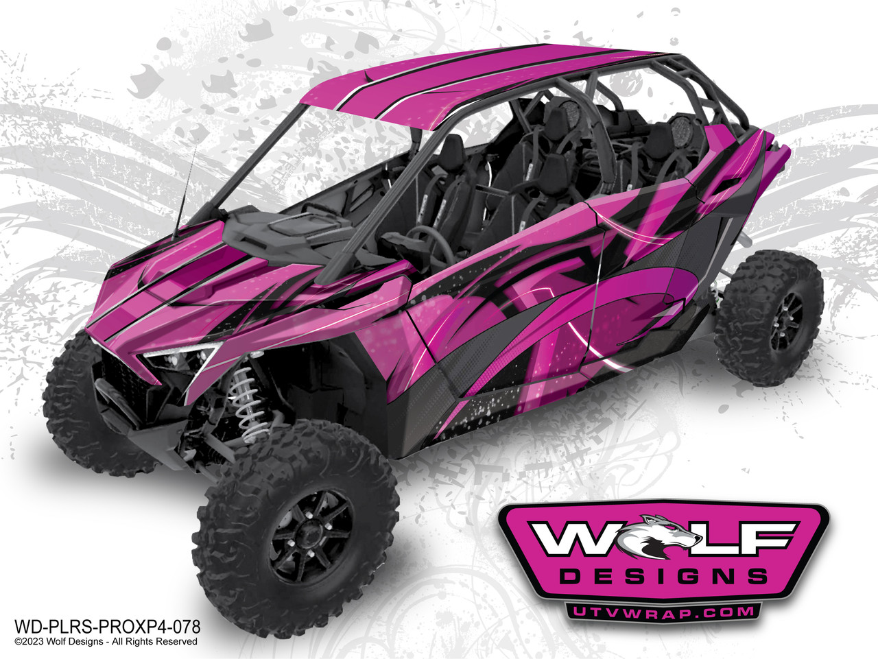 Wrapped Rzr Polaris RZR PRO XP4 - UTV Graphics Wrap Kit