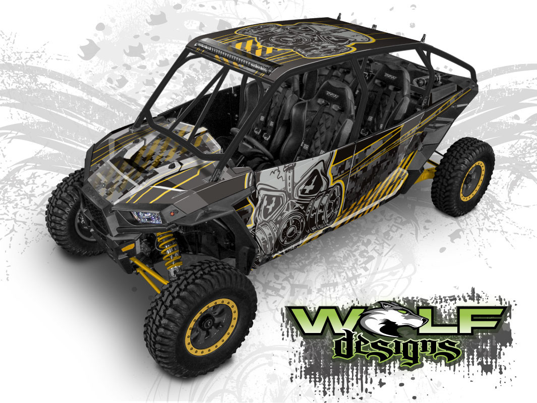 Polaris RZR XP4 1000 & Turbo - RZR Graphics Wrap Kit