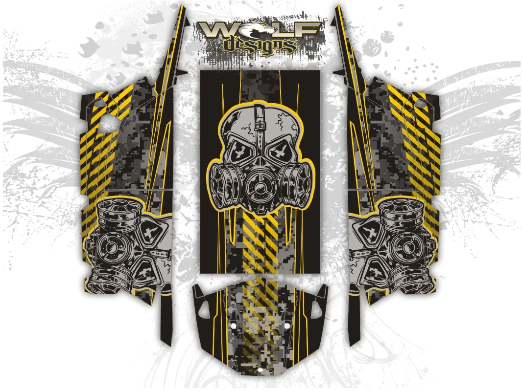 Polaris RZR XP4 1000 & Turbo - RZR Graphics Wrap Kit