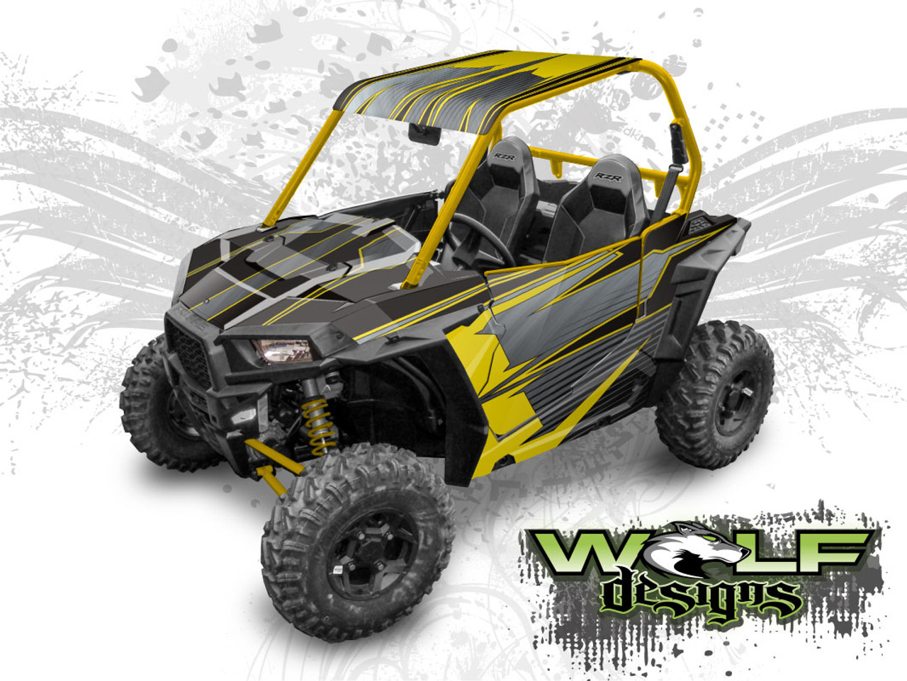 Polaris RZR S UTV graphics wrap kit  Polaris RZR S UTV graphics wrap kit