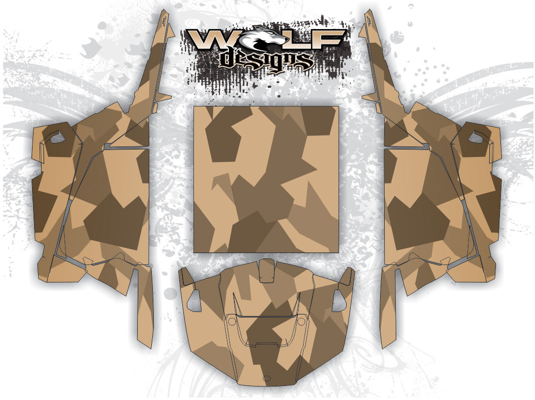 Jagged Urban Camo Polaris RZR XP 1000 & Turbo - RZR Graphics Wrap Kit
