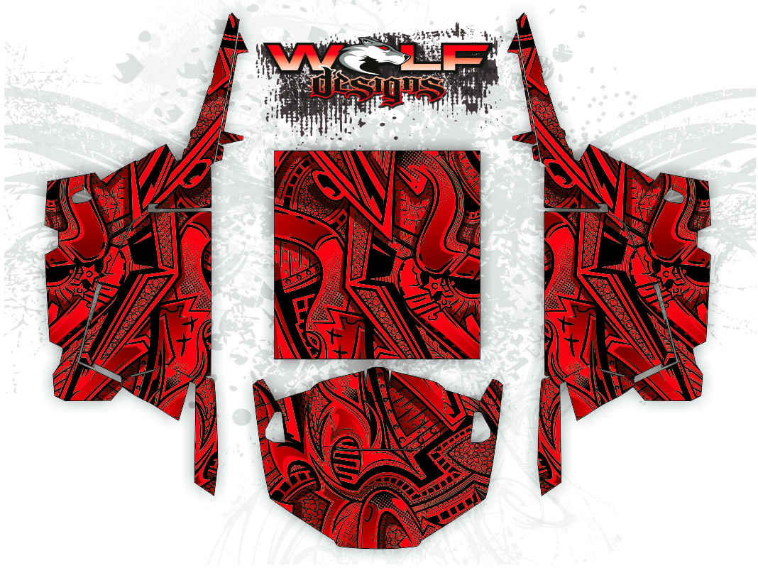 Polaris RZR XP 1000 & Turbo - RZR Graphics Wrap Kit