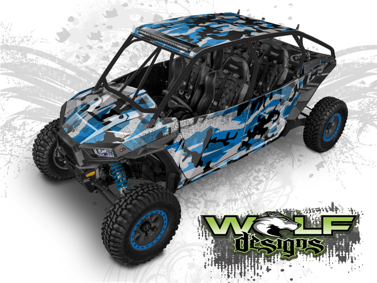 WD4B-016 - Polaris RZR XP4 1K/Turbo UTV Wrap Kit Pricing Starts at $472.50  (EXTREME PLUS KIT SHOWN)