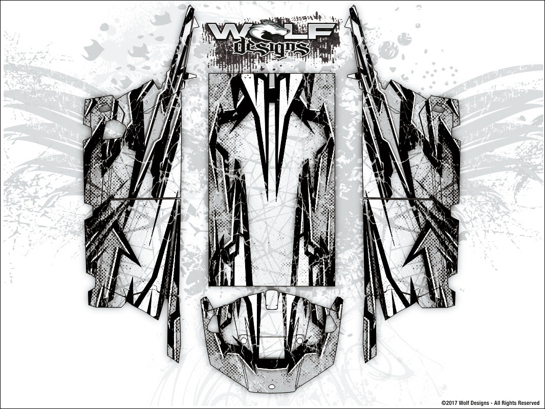 UTV Wrap Kit - Polaris RZR XP4 1000 & Turbo - RZR Graphics Wrap Kit