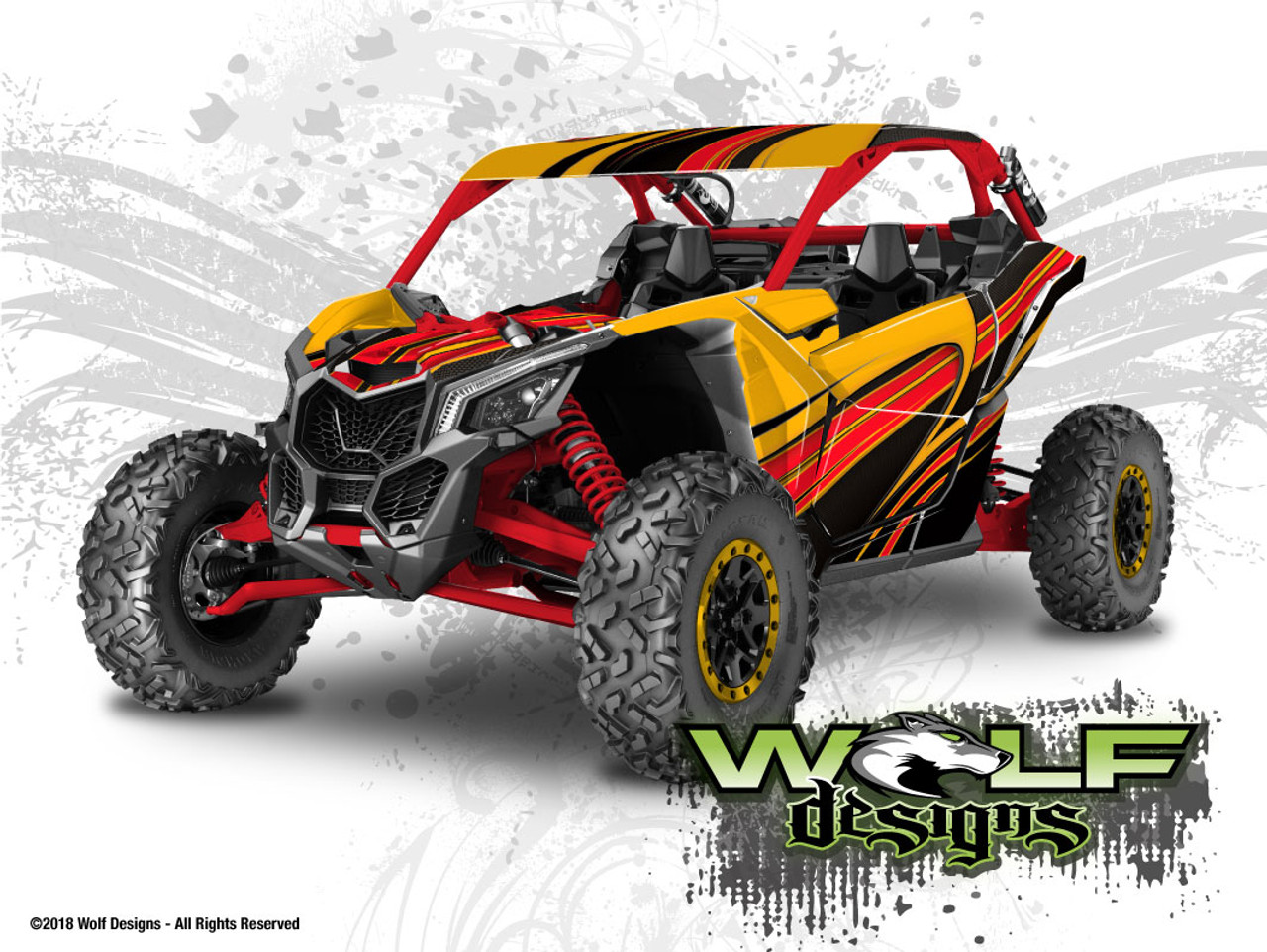 UTV Graphics Wrap Kit For Can-Am Maverick X3