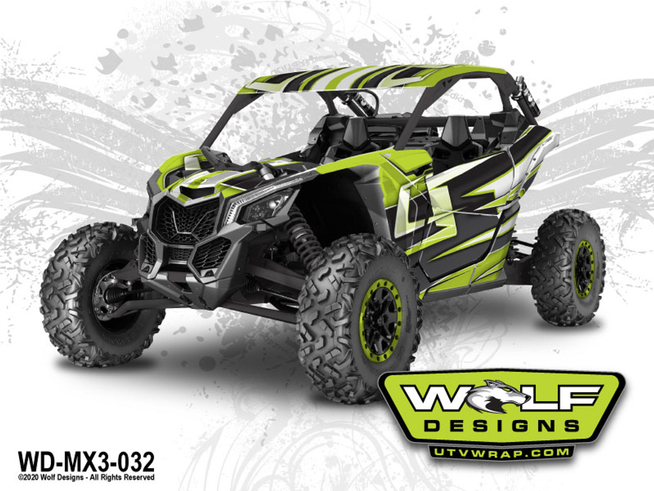 Can Am Maverick X3 - Wolf Designs Graphics Kit Can Am Maverick X3 - Wolf Designs Graphics Kit