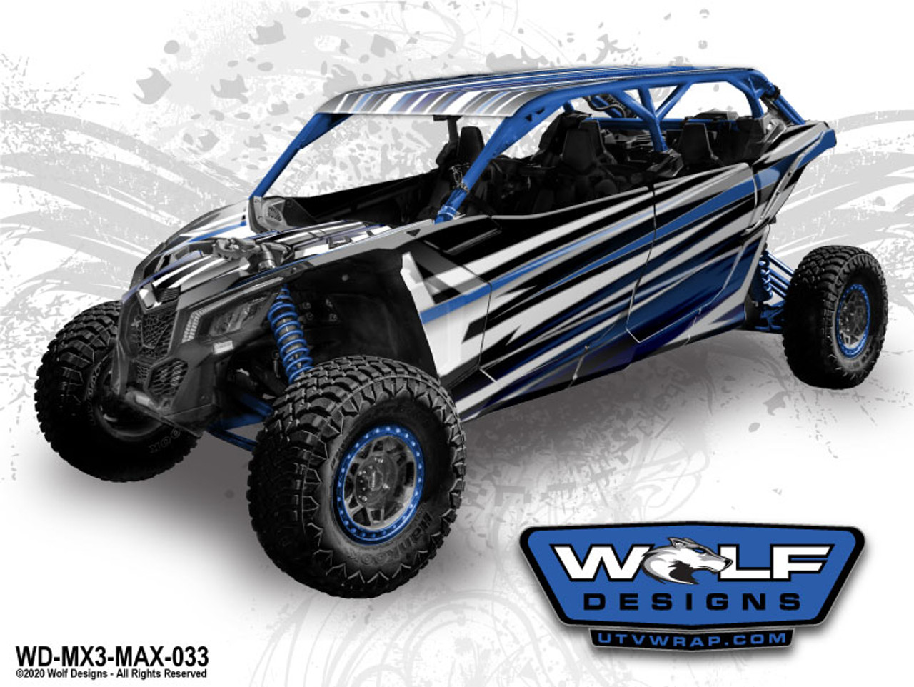 Wolf Designs UTV Graphics Wrap Kit for Can Am X3 Max