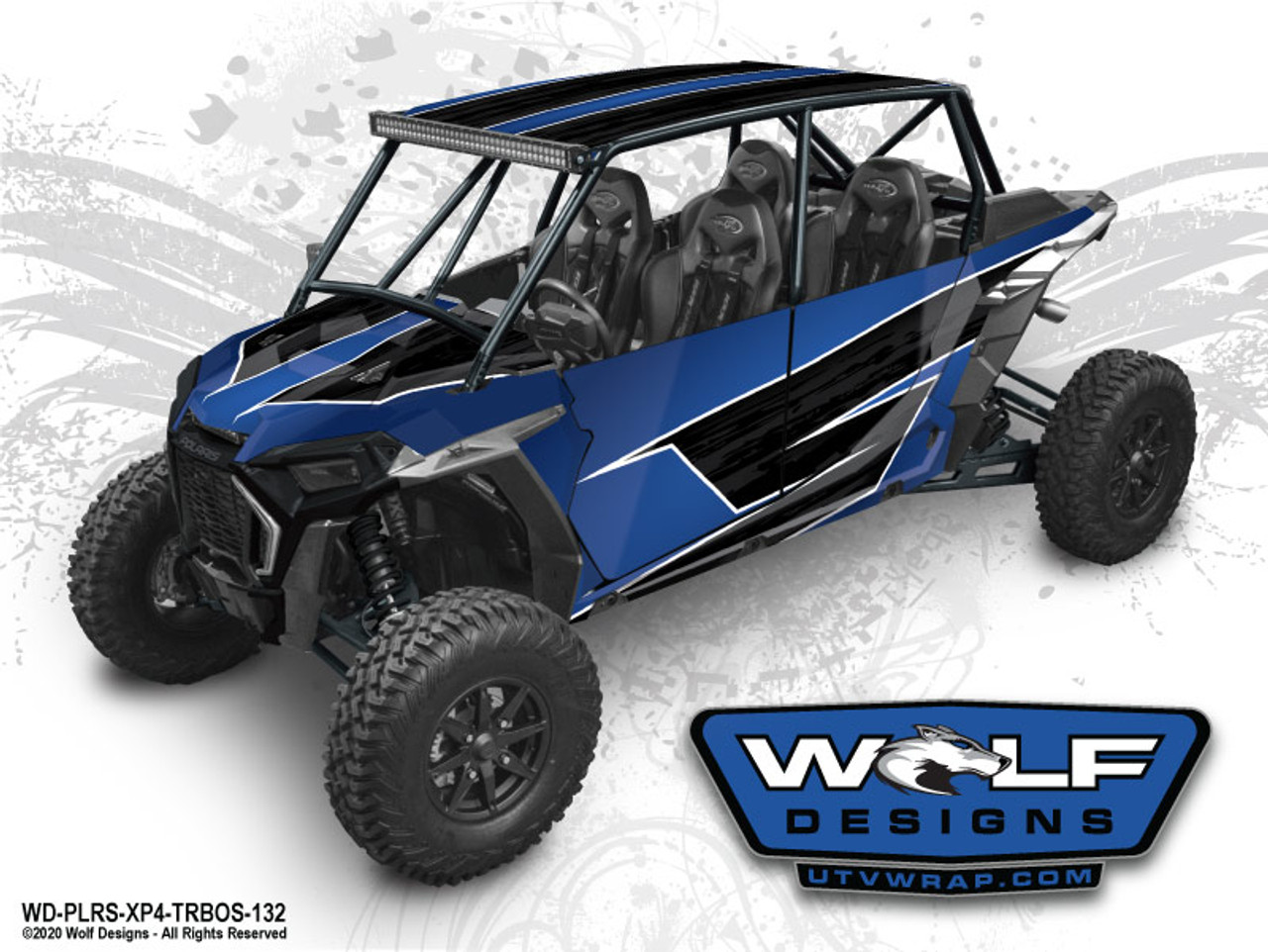 Wolf Designs Polaris RZR Turbo S 4 Seat UTV Wrap Kit Wolf Designs Polaris RZR Turbo S 4 Seat UTV Wrap Kit