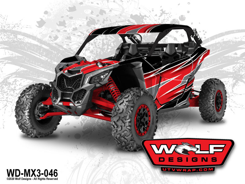 Can Am Maverick X3 - Wolf Designs Graphics Kit