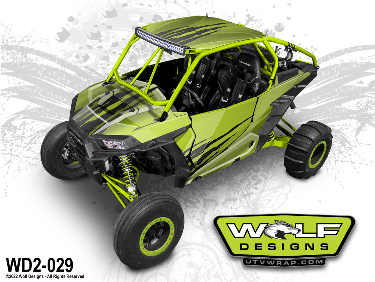 Wolf Designs - Polaris RZR UTV Graphics Kit Wolf Designs - Polaris RZR UTV Graphics Kit