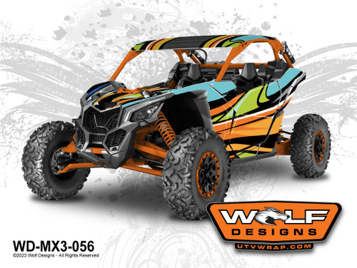 WD-MX3-056 - Can-am Maverick X3 UTV Wrap Kit Pricing Starts at