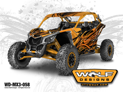 WD-MX3-058 - Can-am Maverick X3 UTV Wrap Kit Pricing Starts at
